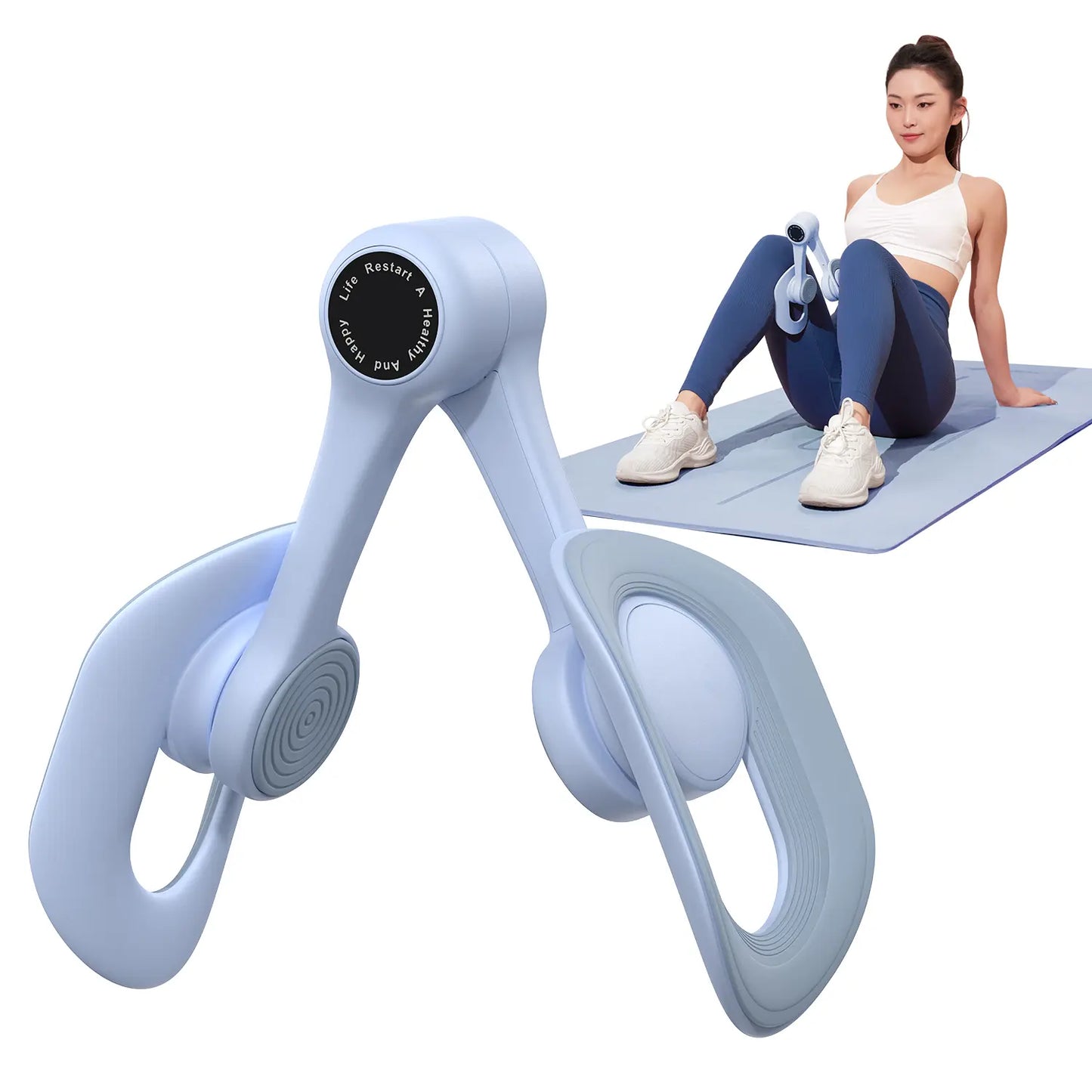 Merach Thigh Trainer Home Fitness Equipment for Inner Thigh, Legs, Arms, Arm Trimmers Optional Versions: Standard, Strap, Smart Counter Blue Backtoschool