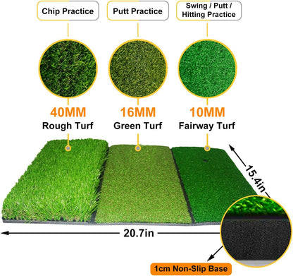 Golf Hitting Net for Backyard Driving 12X7Ft with Quiet Target